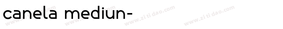 canela mediun字体转换